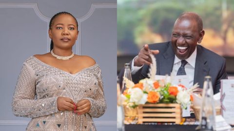 A collage of President William Ruto and Lynn Ngugi. PHOTO/https://web.facebook.com/lynn.ngugi, https://web.facebook.com/williamsamoei
