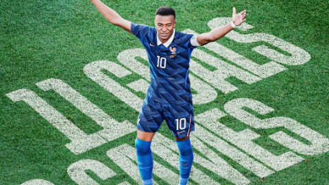 French forward Kylian Mbappe reached a World Cup goal scoring record against Paraguay on Sunday, July 5, 2026. PHOTO/https://www.facebook.com/fifaworldcup/photos