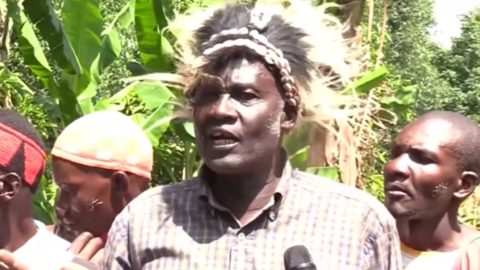 Bungoma County Chairperson of Traditional Circumcisers, Mzee Simino Wekesa.