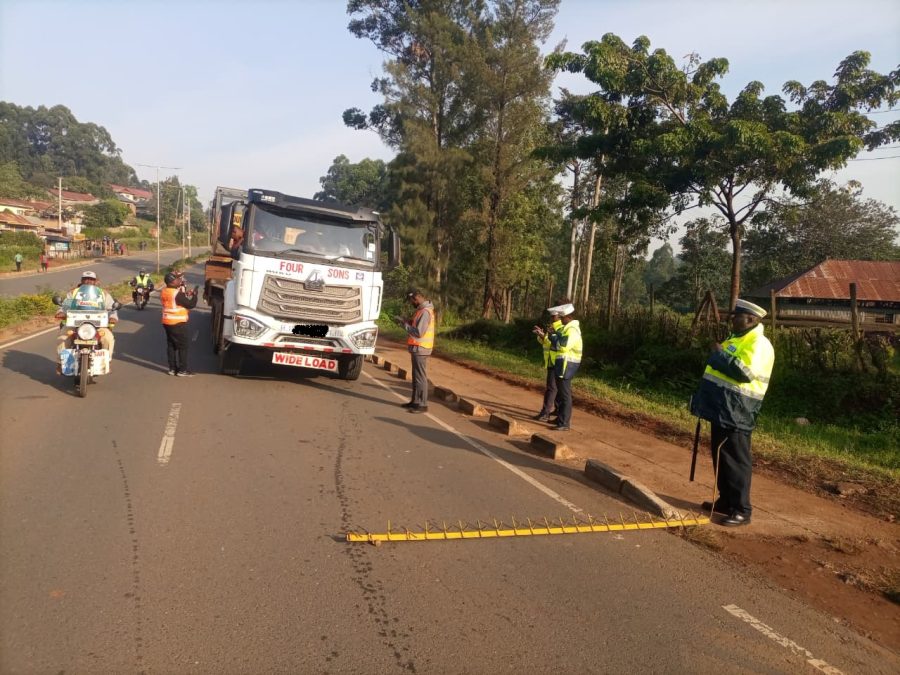 NTSA and Police Officers conduct joint road safety inspections in Kisii, July 30, 2026. PHOTO/X/@ntsa_kenya