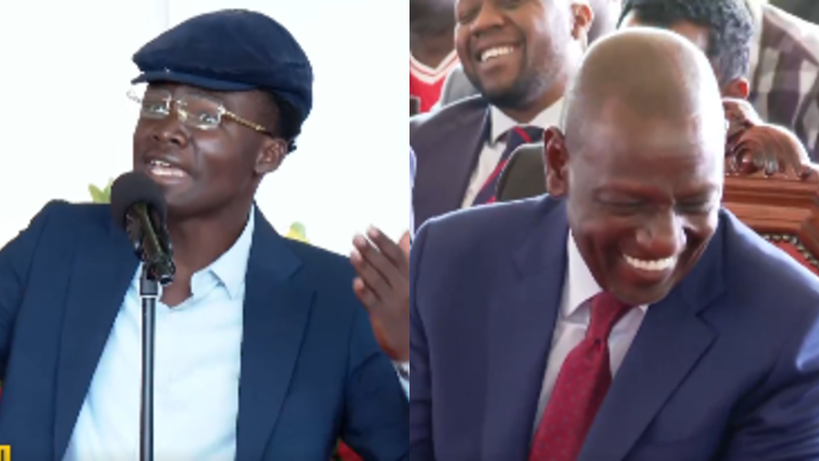 TikToker Professor Aduol leaves Ruto laughing with hilarious Oburu Odinga impression