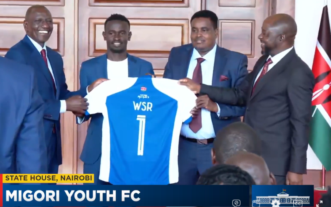 President Ruto hosts Migori Youth during a visit to State House. PHOTO/A screengrab by K24 Digital