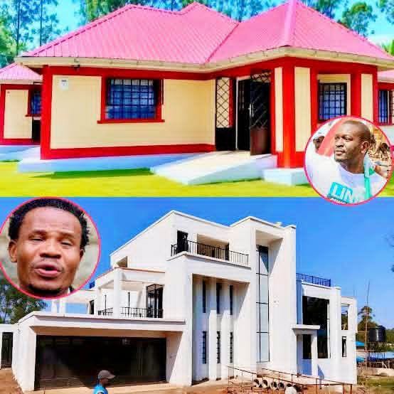Salasya comparing his mansion to Sifuna's Bungoma house. PHOTO/https://www.facebook.com/peter.eunice.509
