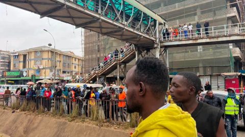 Thika Road: Transport disrupted momentarily after man jumps off Kahawa Wendani footbridge