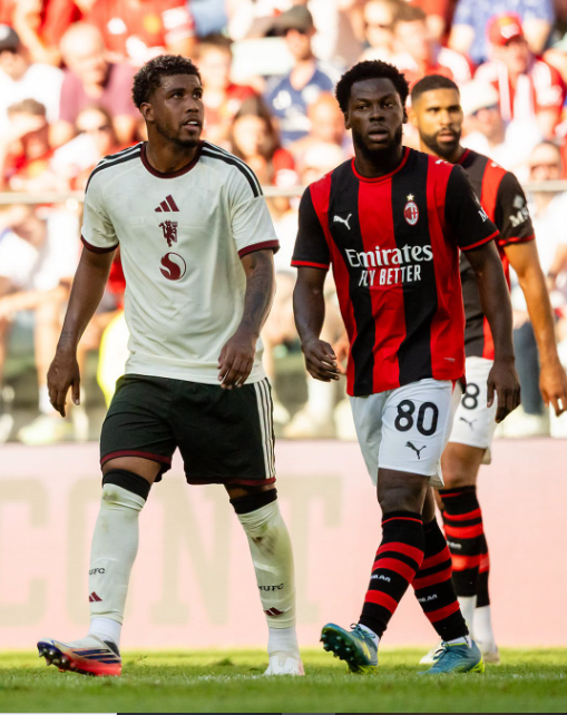 A pre-season friendly action between AC Milan and Manchester United on Saturday, August 15, 2026 in Poland. PHOTO/https://www.facebook.com/manchesterunited/photos