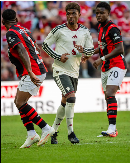 A pre-season friendly action between AC Milan and Manchester United on Saturday, August 15, 2026 in Poland. PHOTO/https://www.facebook.com/manchesterunited/photos