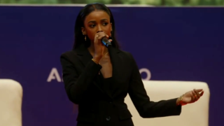 Singer Abby Charms lights up stage in front of Kindiki and other senior officials