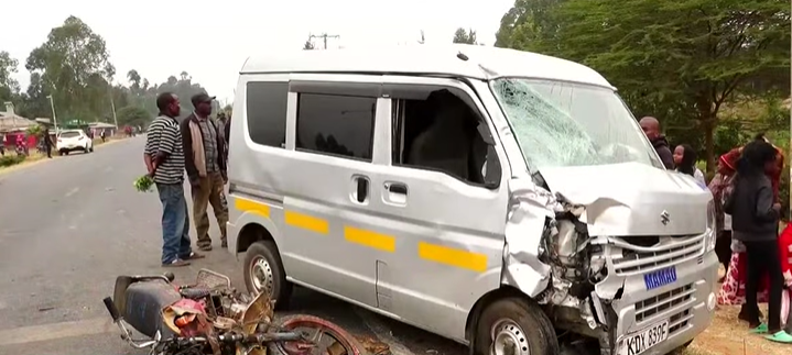 3 killed in Machakos road crash involving motorcycle and matatu