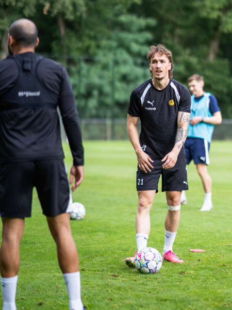 Bodø/Glimt players in training. PHOTO/https://www.facebook.com/Glimt1916/photos