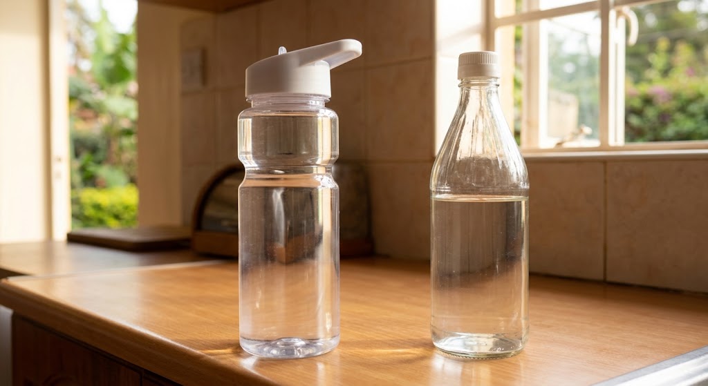 How to clean plastic school water bottles safely using white vinegar