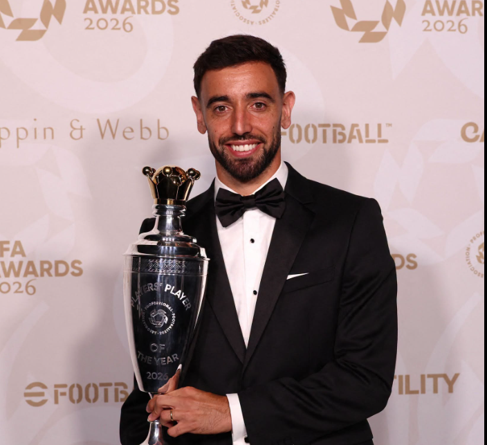 Bruno sets sights on leading Man United to trophies after PFA recognition