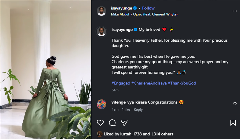 A post shared by Isaya Yunge. PHOTO/Screengrab by K24 Digital