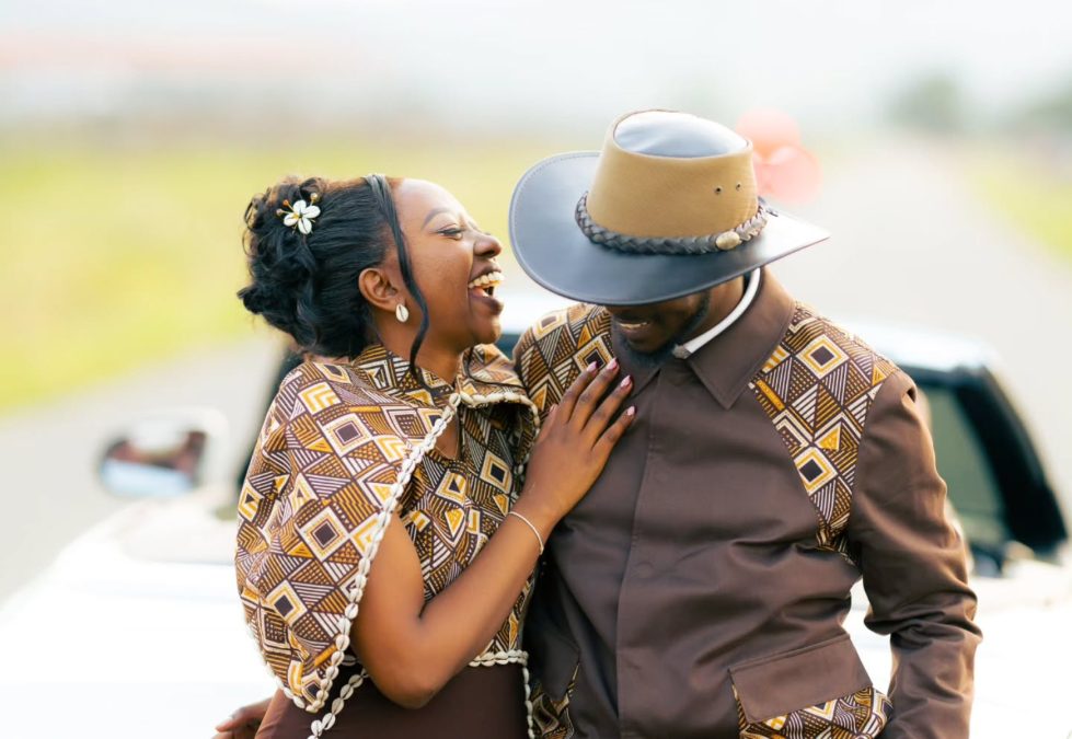 Charlene Ruto with Isaya Yunge during their traditional wedding. PHOTO/@charleneruto/Instagram