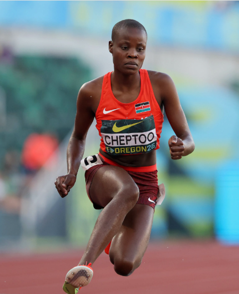 Kenya's Anatasha Chetoo at the 2026 U20 World Championships in Oregon, USA on Saturday, August 8, 2026. PHOTO/https://www.facebook.com/WorldAthletics