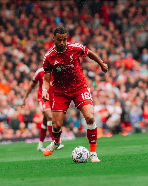 Cody Gakpo in action against Newcastle United on Saturday, August 29, 2026. PHOTO/https://www.facebook.com/LiverpoolFC/photos