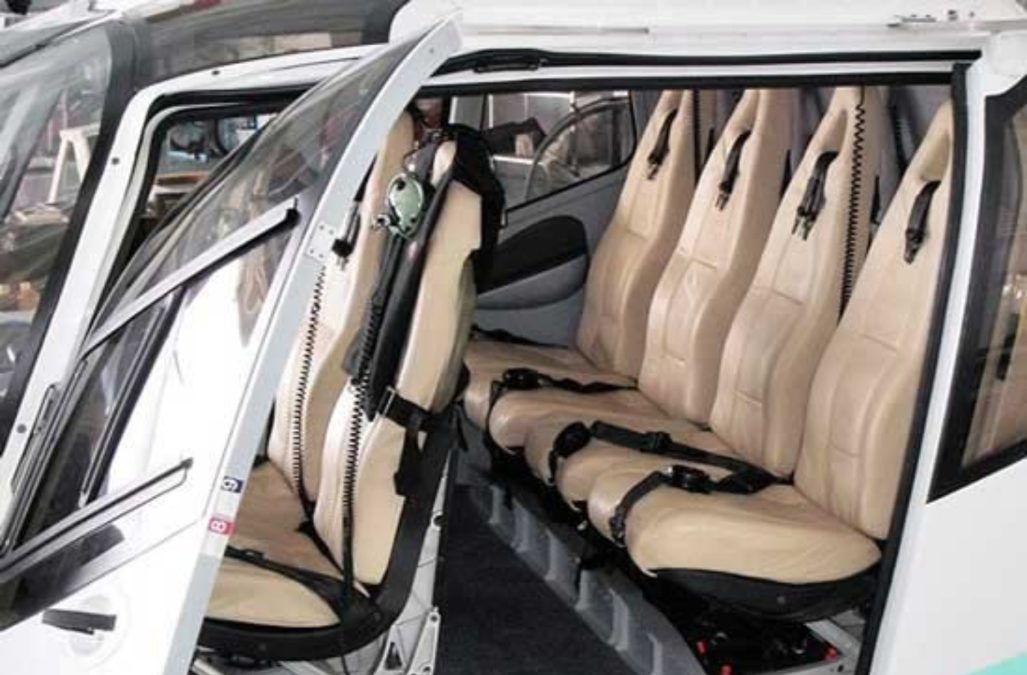 Inside Eurocopter EC130 B4. PHOTO/https://www.globalair.com/