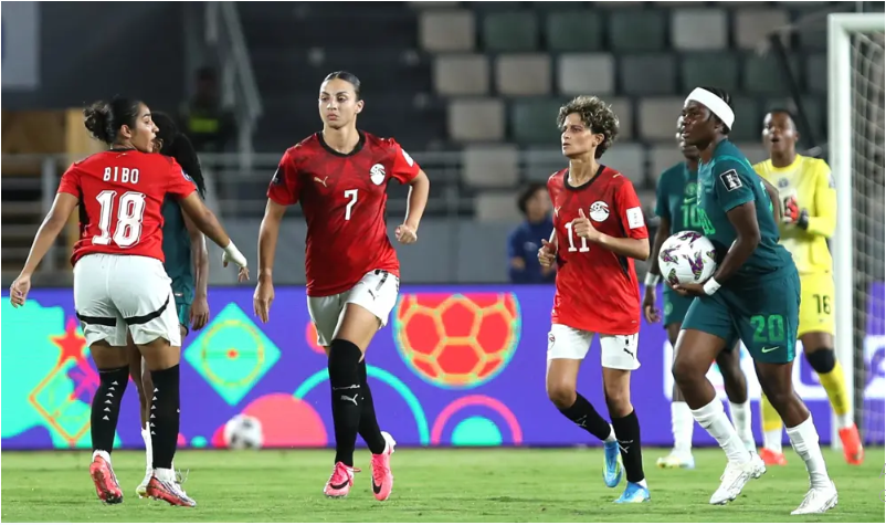 A WAFCON 2026 action between Nigeria and Egypt on Wednesday, August 5, 2026. PHOTO/https://www.cafonline.com