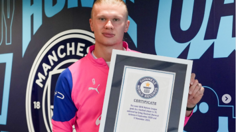 Haaland presented with Guinness World Records certificates for ‘extraordinary football highlights’