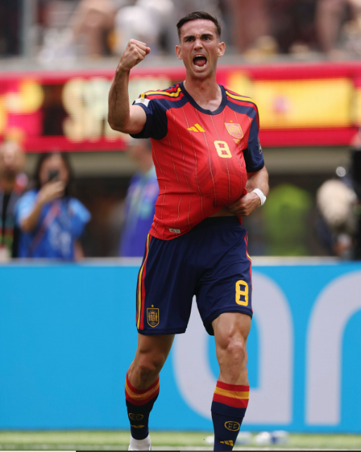 Fabian Ruiz celebrates his goal at the 2026 FIFA World Cup. PHOTO/https://www.facebook.com/uefaeuro