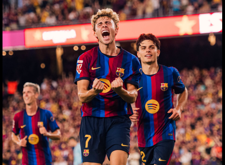 Fermin and Barcelona stars