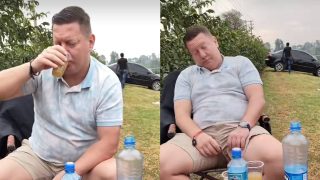 Mzungu Kanairo’s unexpected reaction after downing cups of muratina