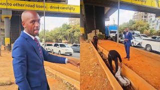 ‘Wawe funzo kwa wengine’: Mosiria orders Kenyans found not using footbridge to collect litter