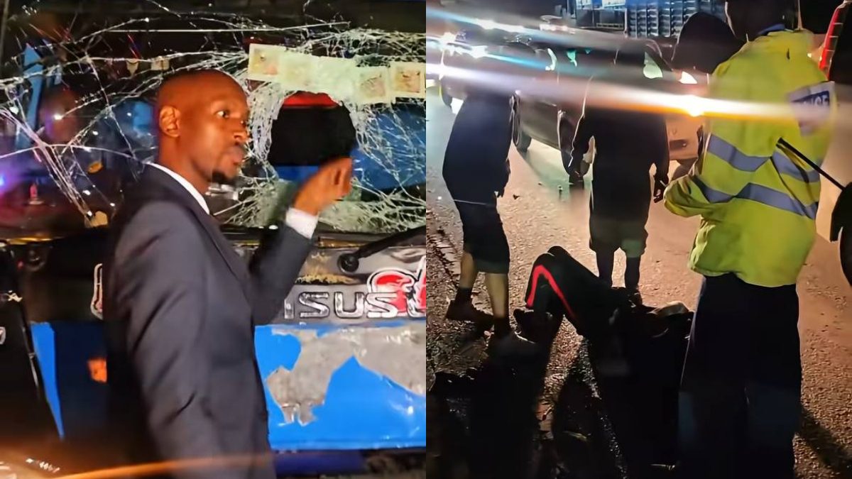 Mosiria rescues young man hit by moving bus along Thika Super Highway