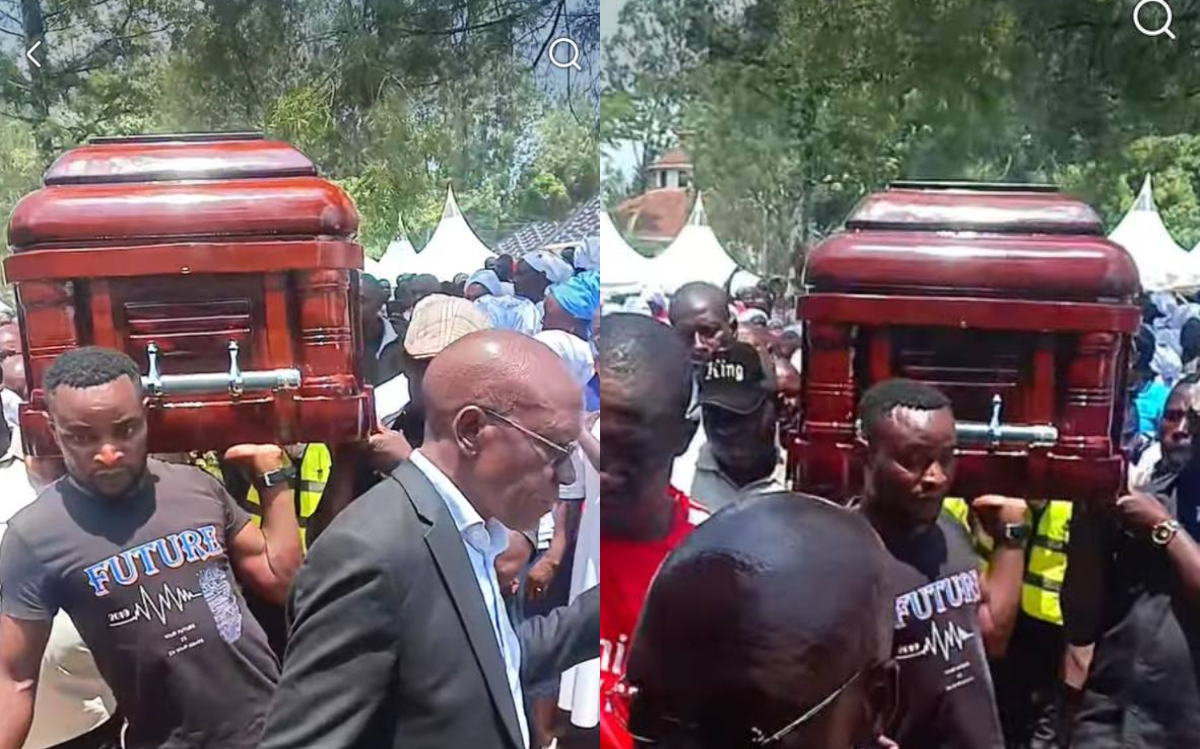Boni Khalwale marks spot for wife’s grave as her body arrives home in huge procession