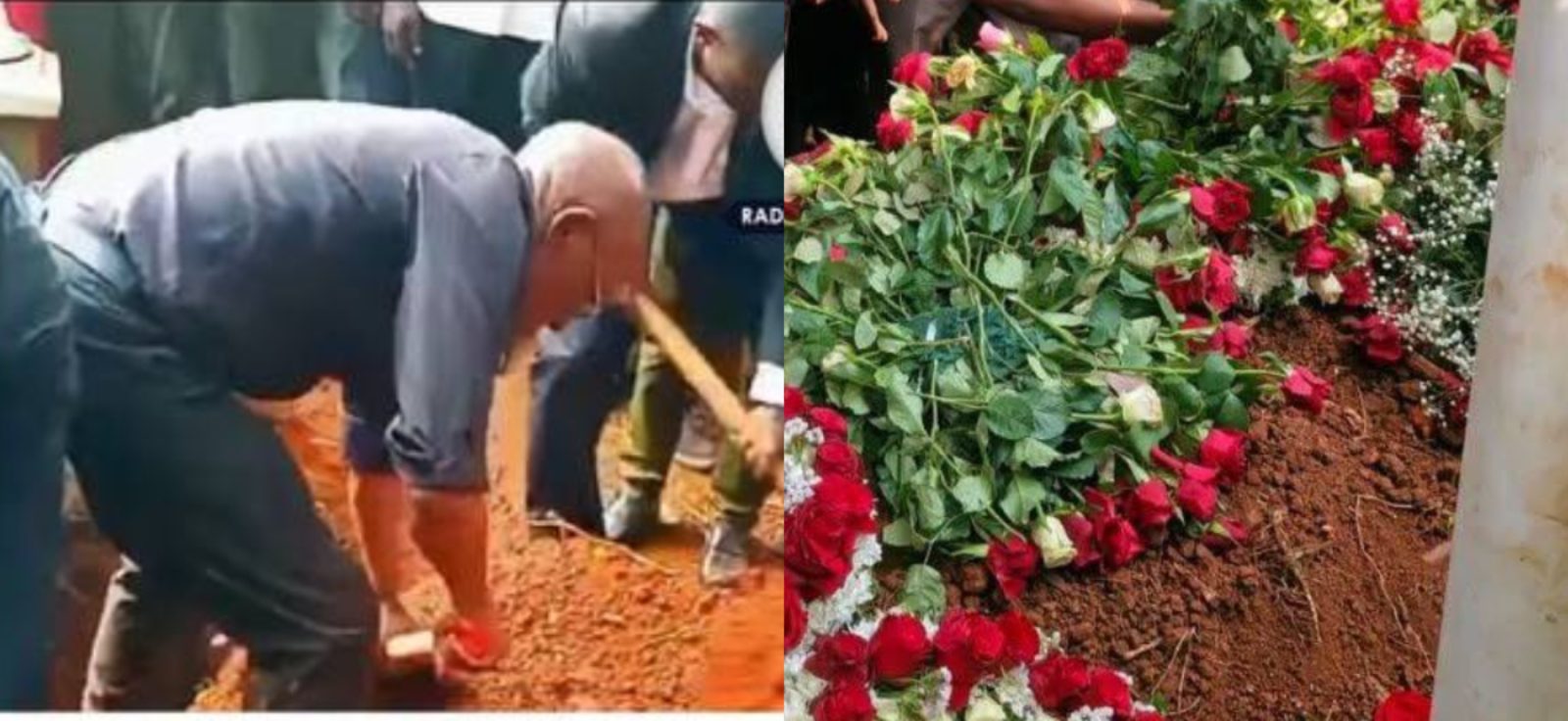 Khalwale, sons take lead in heaping soil onto wife’s grave as burial ends on emotional note