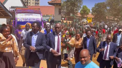 Crowd goes crazy as Teacher Cillah and George Ruto share dance during first physical meetup