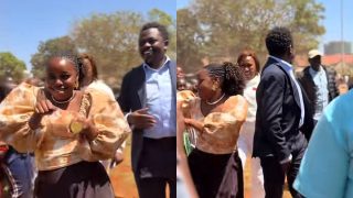 Tulikuwa happy: Tr Cillah speaks on cute dance she did in front of George Ruto during meetup