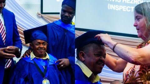Inspekta Mwala breaks into happy dance after graduating and bagging 2 global awards