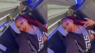 Sandra Sonko laments after spending 4 hours inside plane as JKIA strike delays her flight