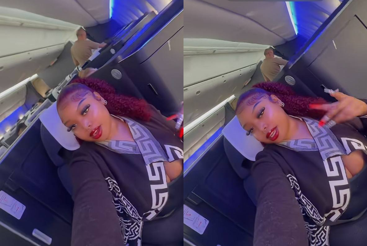 Sandra Sonko laments after spending 4 hours inside plane as JKIA strike delays her flight