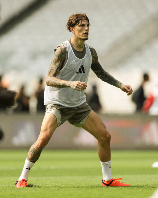 Aston Villa forward Alejandro Garnacho in training. PHOTO/https://www.facebook.com/astonvilla/photos