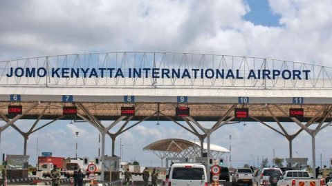 The first security screening point at the entrance to Jomo Kenyatta International Airport (JKIA) in Nairobi. PHOTO/kaa.go.ke