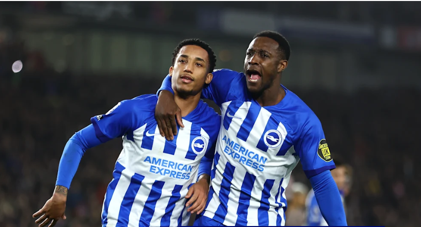 Joao Pedro and Danny Welbeck at Brighton previously. PHOTO/https://www.chelseafc.com