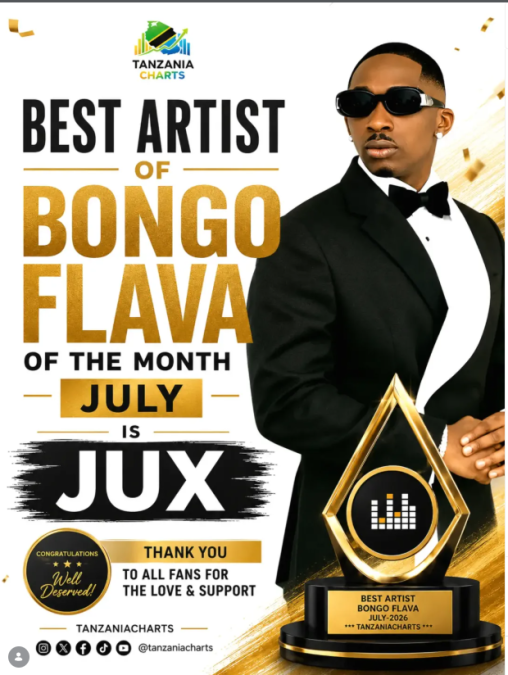 Juma Jux named best bongo flava artiste of the month