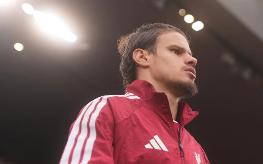 Liverpool's Milos Kerkez. PHOTOhttps://www.liverpoolfc.com