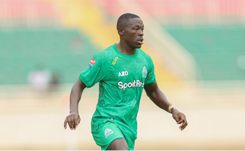 Gor Mahia midfielder Lawrence at the Nyayo National Stadium previously. PHOTO/https://www.gormahia.com