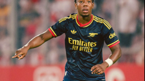 Arsenal star Lewis-Skelly in action against Girona on Saturday, August 1, 2026. PHOTO/https://web.facebook.com/Arsenal/photos?_rdc=1&_rdr#