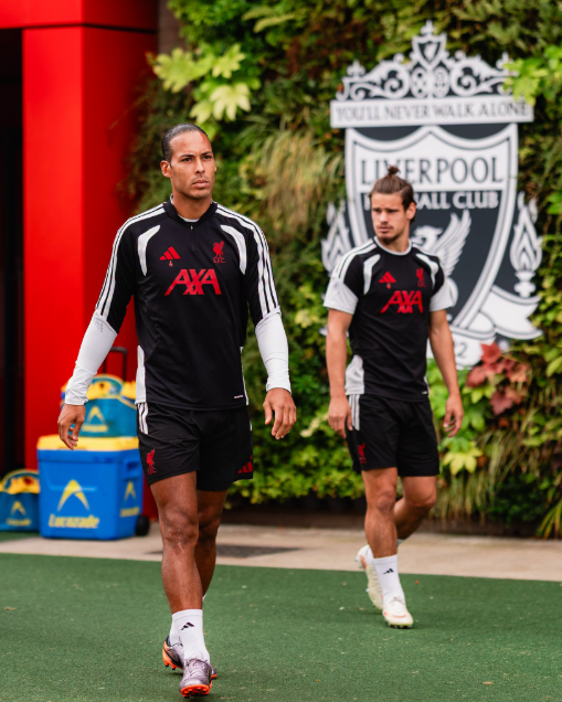 Liverpool players in training ahead of their encounter with Nottingham Forest on Saturday, August 29, 2026. PHOTO/https://www.facebook.com/LiverpoolFC/photos