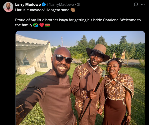 A post shared by Larry Madowo on X. PHOTO/Screengrab by K24 Digital