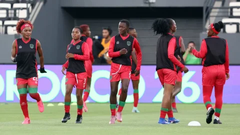 Malawi players in training ahead of Zambia clash at WAFCON 2026. PHOTO/https://www.cafonline.com
