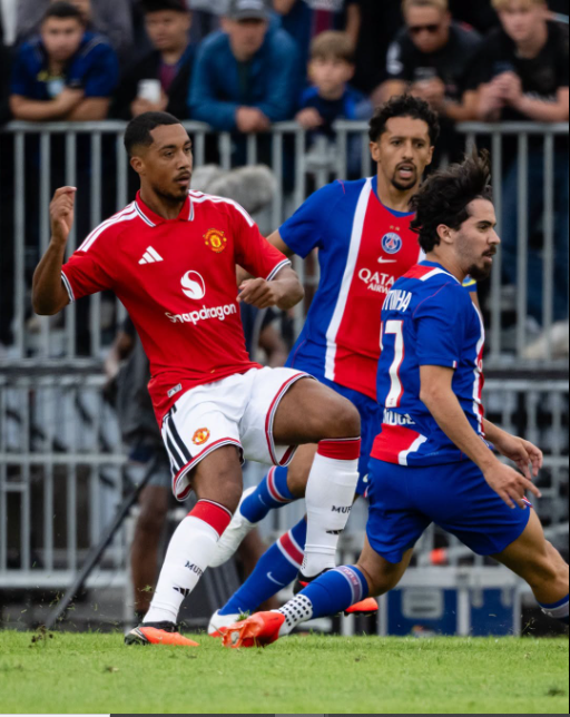 A pre-season action between Manchester United and PSG on Saturday, August 8, 2026 in Sweden. PHOTO/https://www.facebook.com/manchesterunited/photos