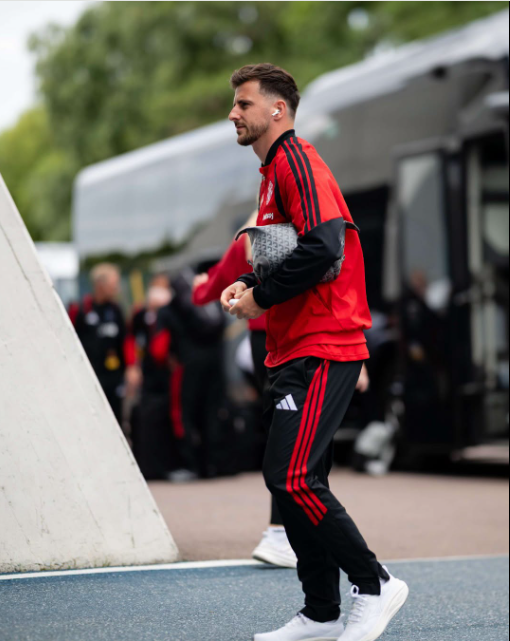 Manchester United star Mason Mount before the PSG tie on Saturday, August 8, 2026 in Sweden. PHOTO/https://www.facebook.com/manchesterunited/photos