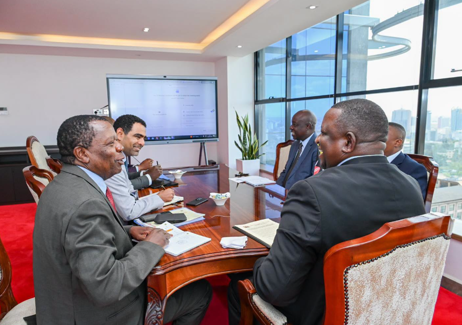 A high-level meeting between the PAMOJA Oversight Council and the Confederation of African Football (CAF) held in Nairobi on Monday, August 24, 2026 in Nairobi. PHOTO/https://www.facebook.com/GovernorSalimMvurya
