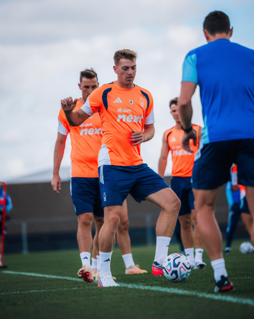 Nottingham Forest players in training ahead of Liverpool's encounter at Anfield on Saturday, August 29, 2026. PHOTO/https://www.facebook.com/officialnffc
