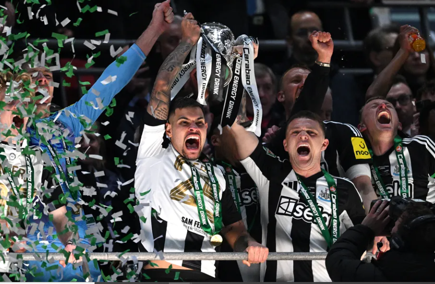 Bruno Guimaraes helped Newcastle United their long wait for a major trophy in English football. PHOTO/https://www.arsenal.com