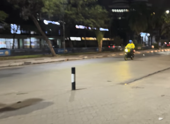 An empty Nairobi CBD street at night.PHOTO/Screengrab by K24 Digital